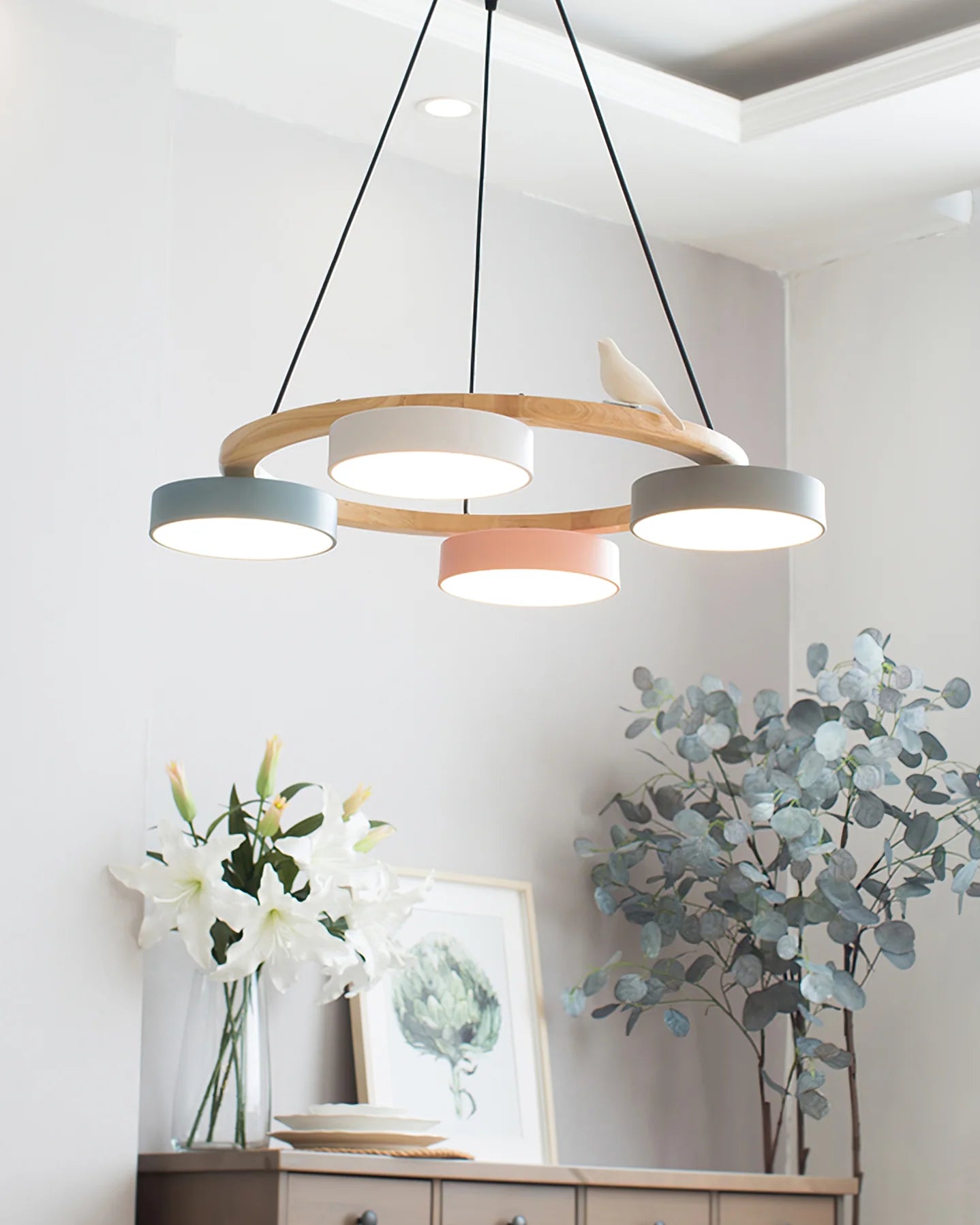 Sienna Bird Round Chandelier