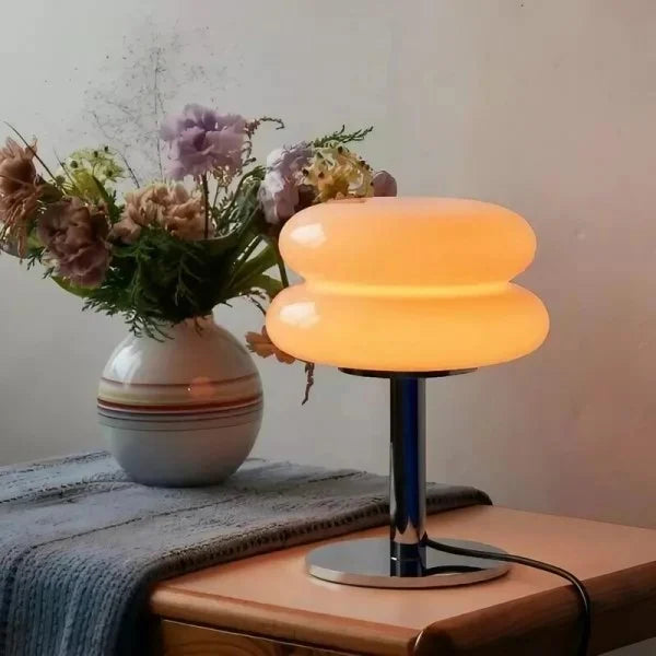 Bauhaus Lollipop Ripple Glass Table Lamp S27