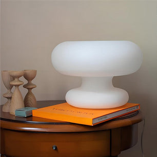 Mushroom Donut Bauhaus Glass Table Lamp S34