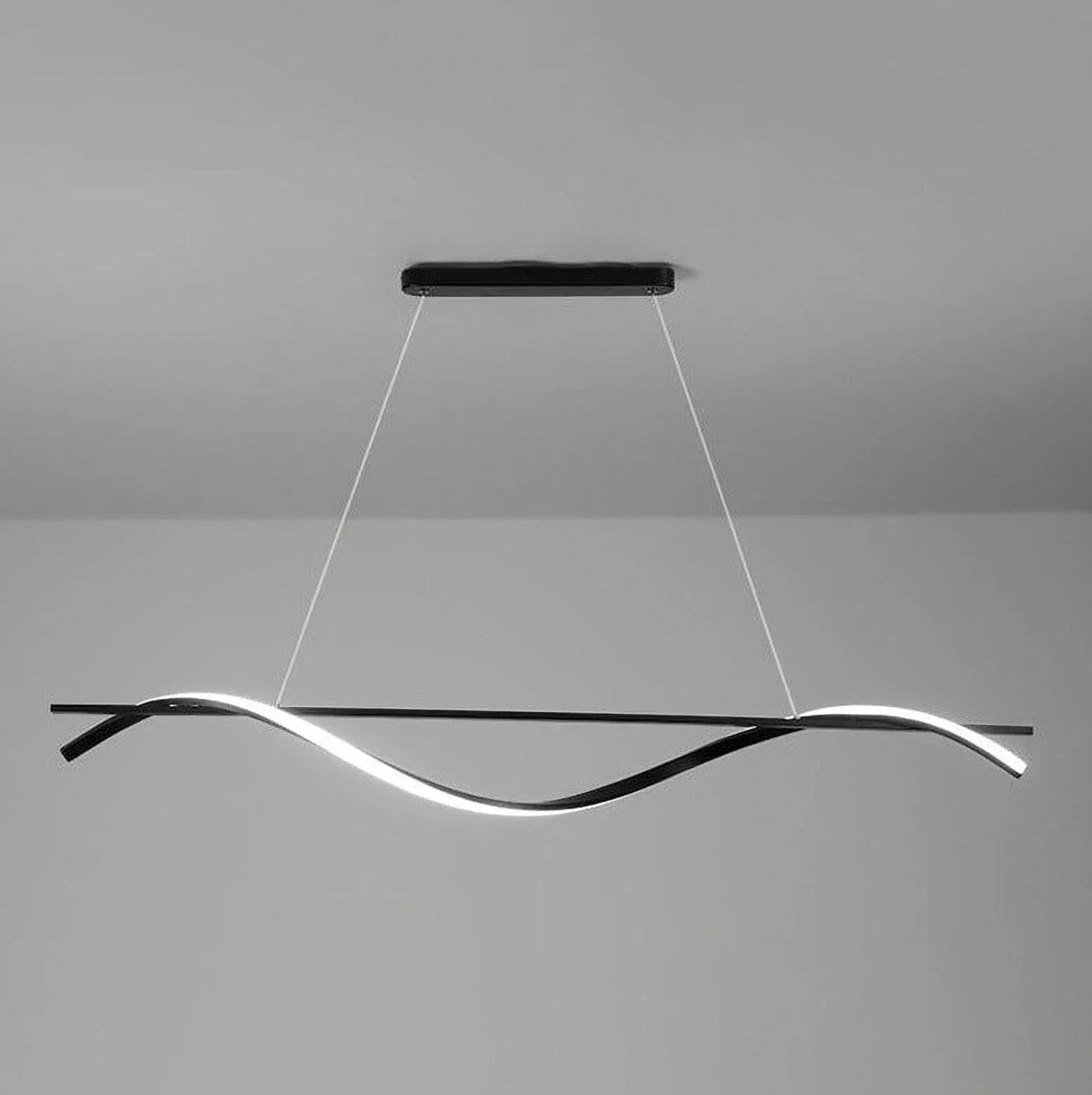 Black Wave Chandelier