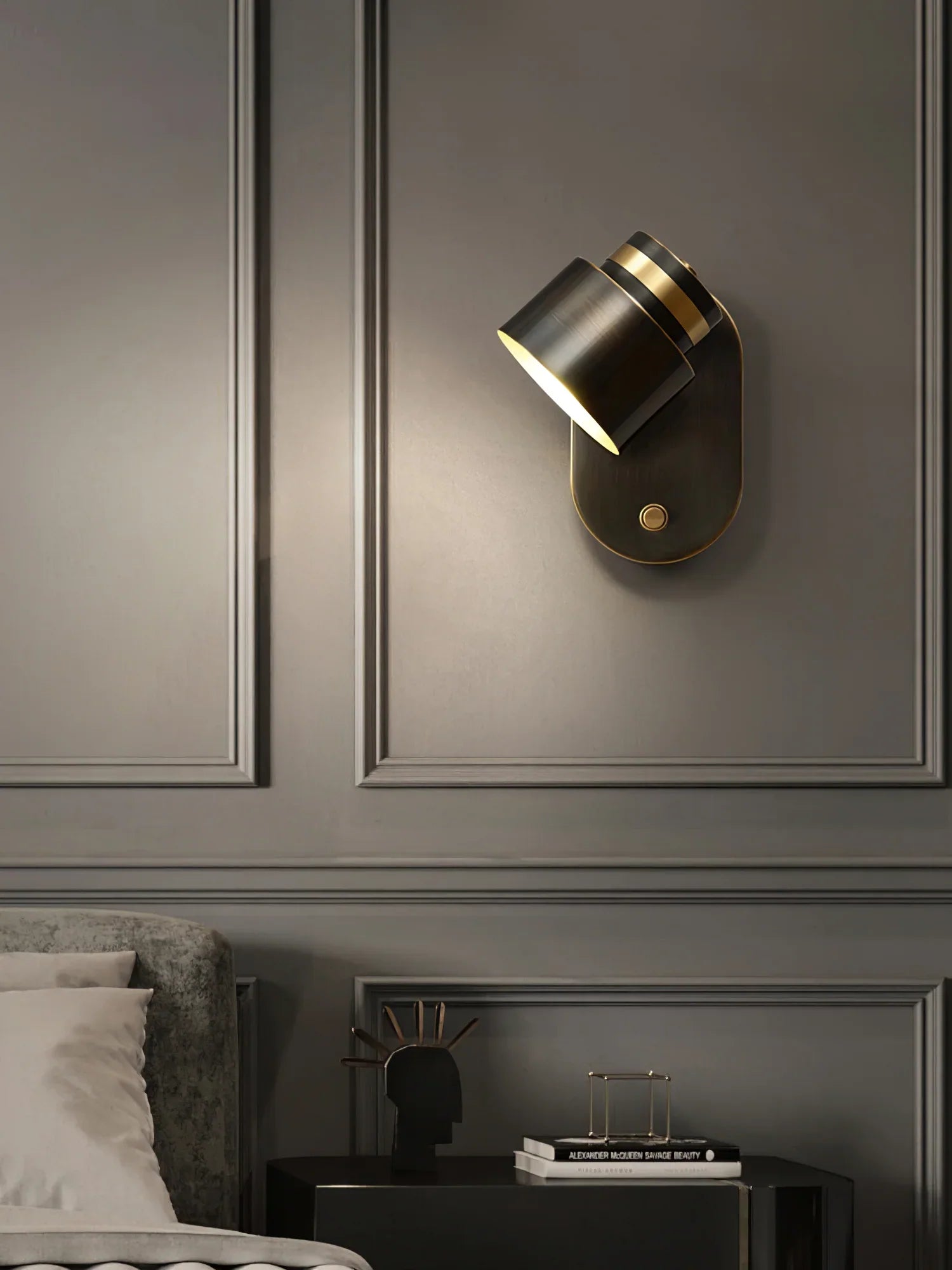 Brass Cylinder Wall Lamp