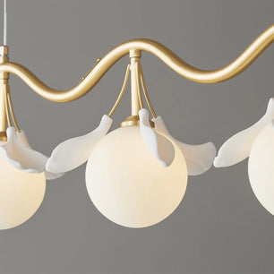 Allanie Gingko Long Chandelier