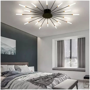 Sputnik Led Fireworks Flush Mount Ceiling Light S40