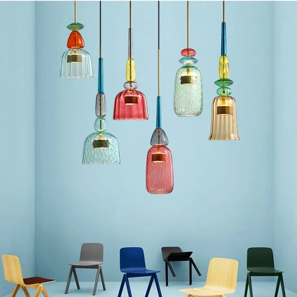 Nordic Macaron Lollipop Glass Pendant Lamp S118