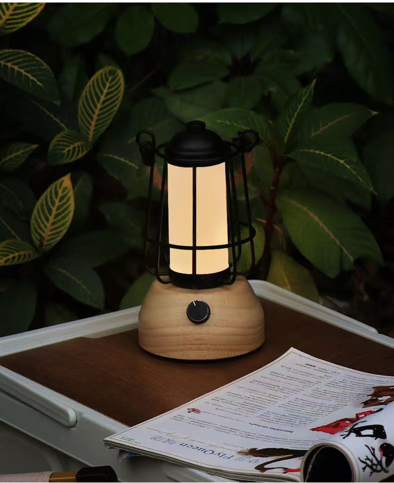 Hemp Rope Lantern Outdoor Table Lamp