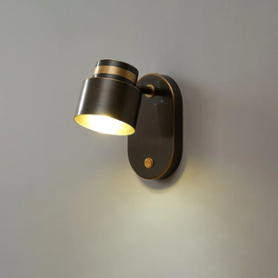 Brass Cylinder Wall Lamp