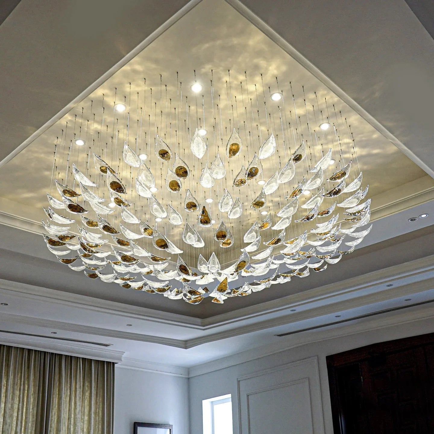 Floating Leaves Chandelier