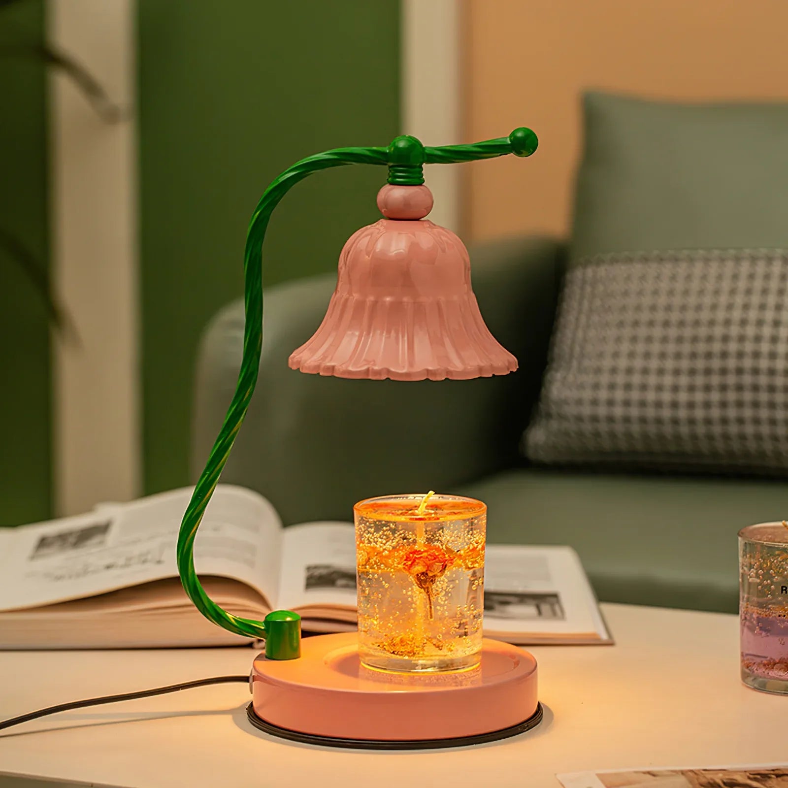 Pink Candle Table Lamp