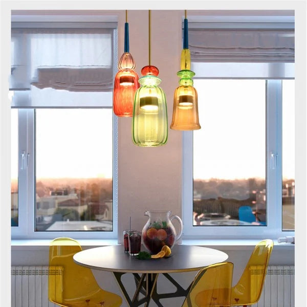 Nordic Macaron Lollipop Glass Pendant Lamp S118