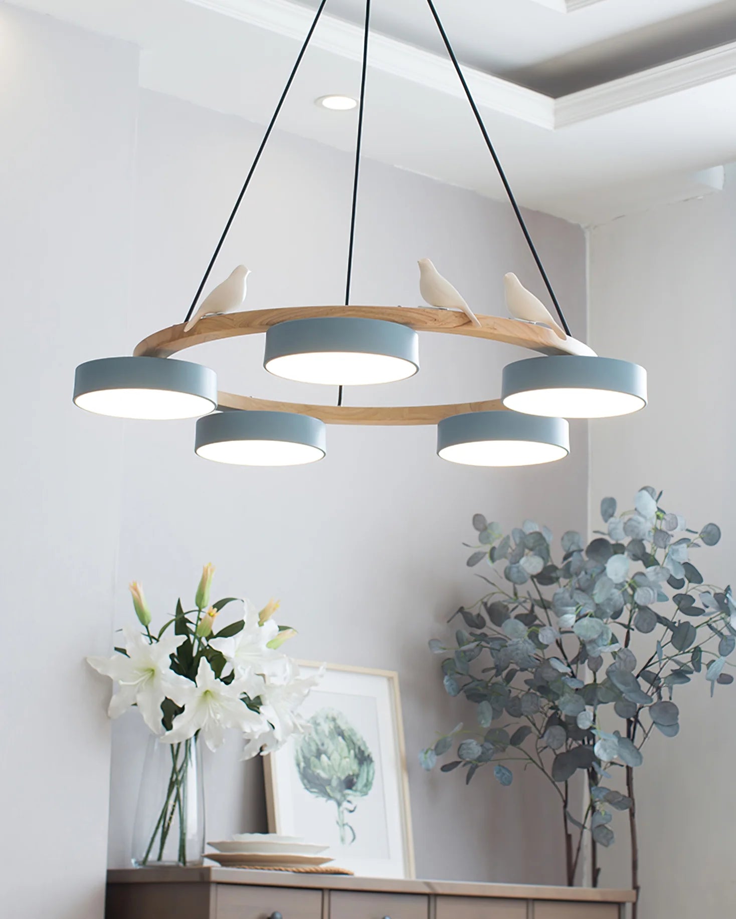 Sienna Bird Round Chandelier