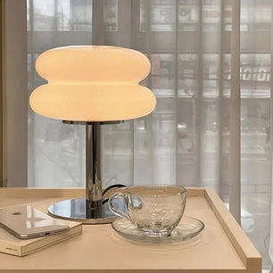 Bauhaus Lollipop Ripple Glass Table Lamp S27