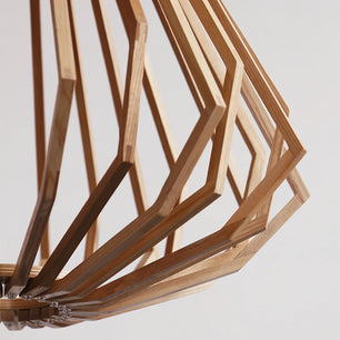 Wood Cage Pendant Lamp