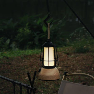 Hemp Rope Lantern Outdoor Table Lamp