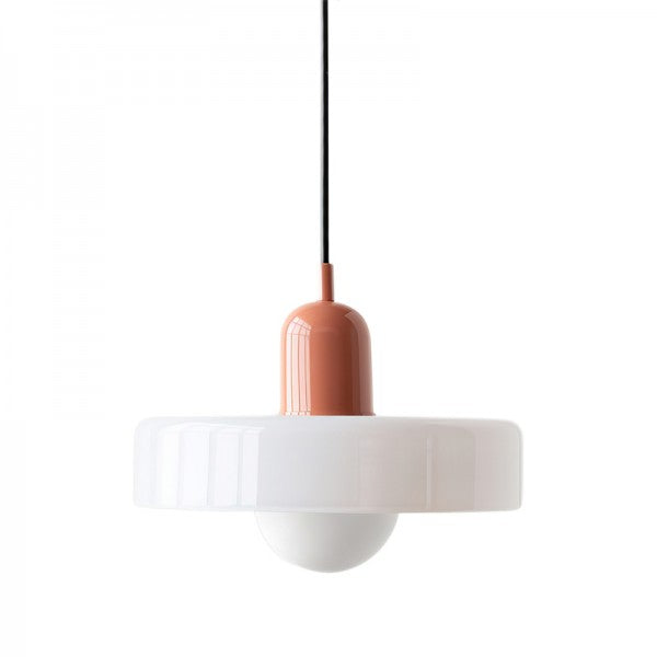 Morandi Glass Disc Orb Pendant Lamp