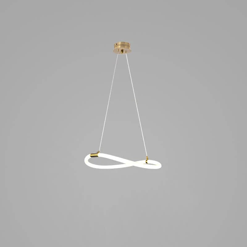 Serpentine Glow Gold Chandelier