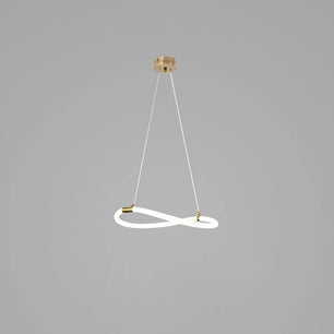 Serpentine Glow Gold Chandelier