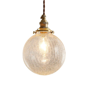 Crackle Glass Pendant Light