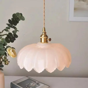 Retro Petal Glass Pendant Light S98