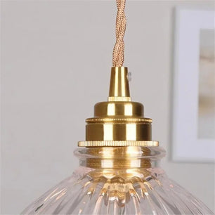 Nordic Retro Flower Glass Pendant Lamp S45