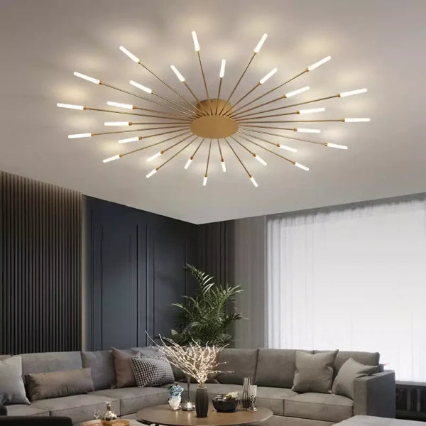 Sputnik Led Fireworks Flush Mount Ceiling Light S40