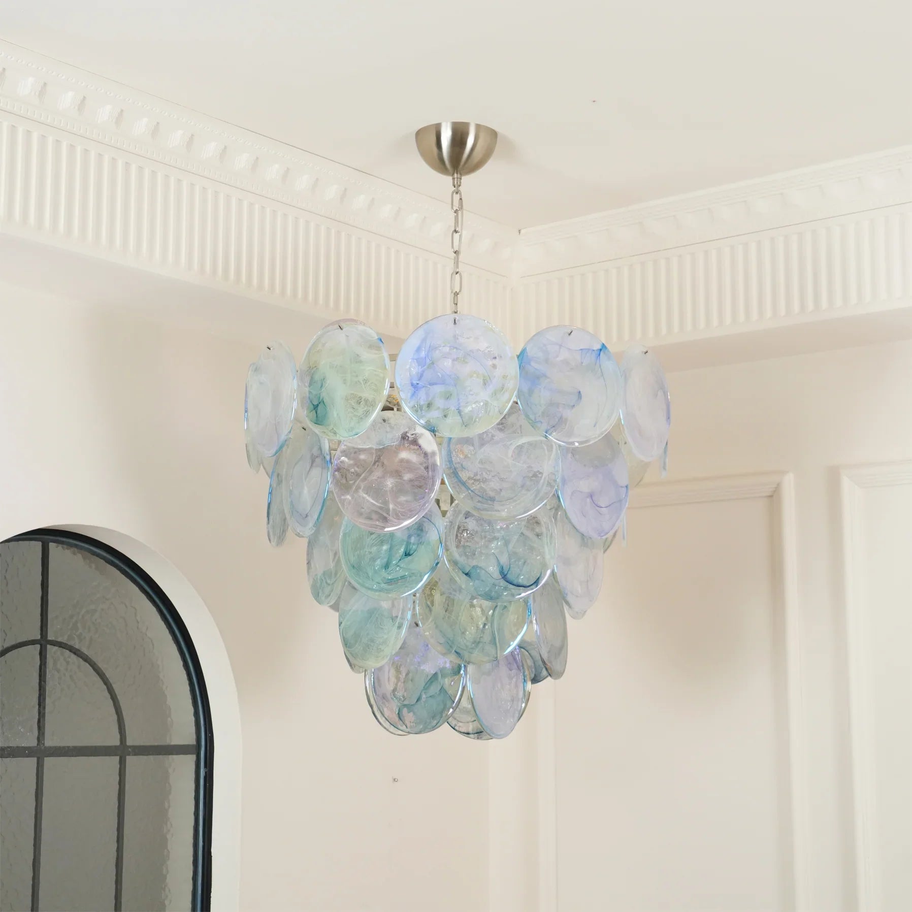 Vistosi Blue Murano Chandelier