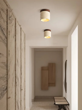 Vaarnii Travertine Ceiling Lamp