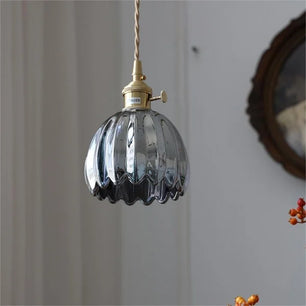 Japanese Retro Glass Flower Pendant Light S17