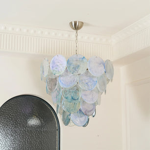 Vistosi Blue Murano Chandelier