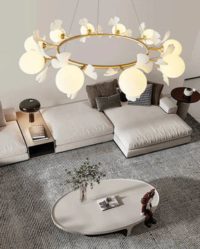 Allanie Gingko Round Chandelier