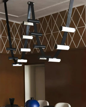 Curve Leather Chandelier