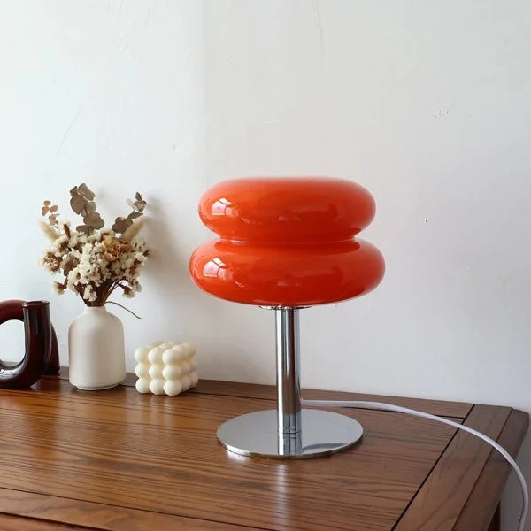 Bauhaus Lollipop Ripple Glass Table Lamp S27