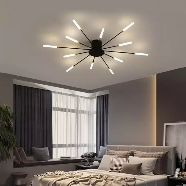 Sputnik Led Fireworks Flush Mount Ceiling Light S40