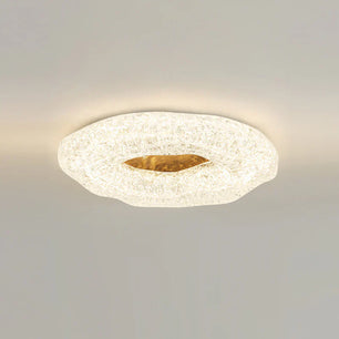 Glacial Pattern Resin Ceiling Light