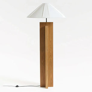 Crossbase Wood Floor Lamp