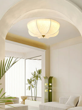 Orchid Fabric Ceiling Lamp