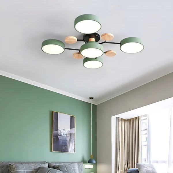 Nordic Branched Disc Metal Ceiling Lamp S117