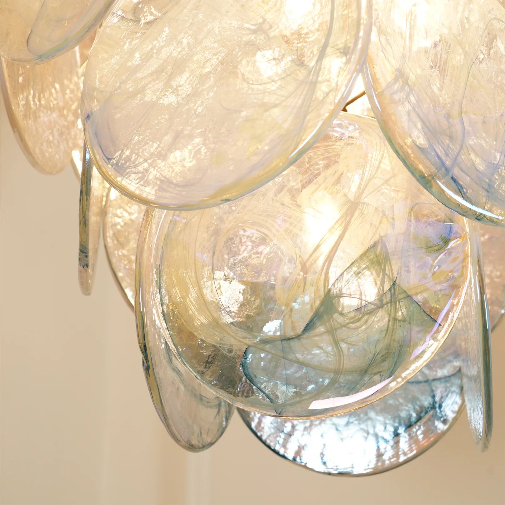 Vistosi Blue Murano Chandelier