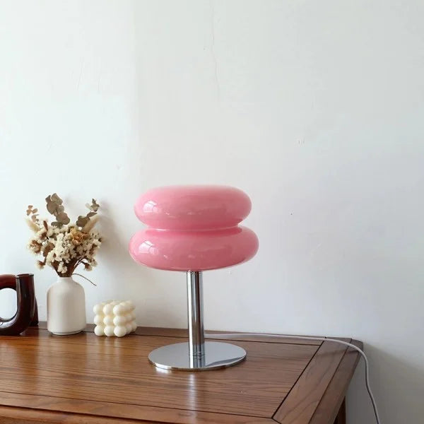 Bauhaus Lollipop Ripple Glass Table Lamp S27