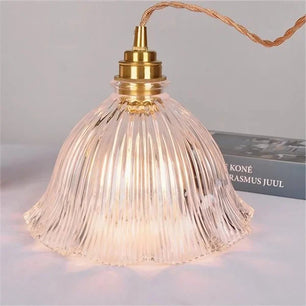 Nordic Retro Flower Glass Pendant Lamp S45