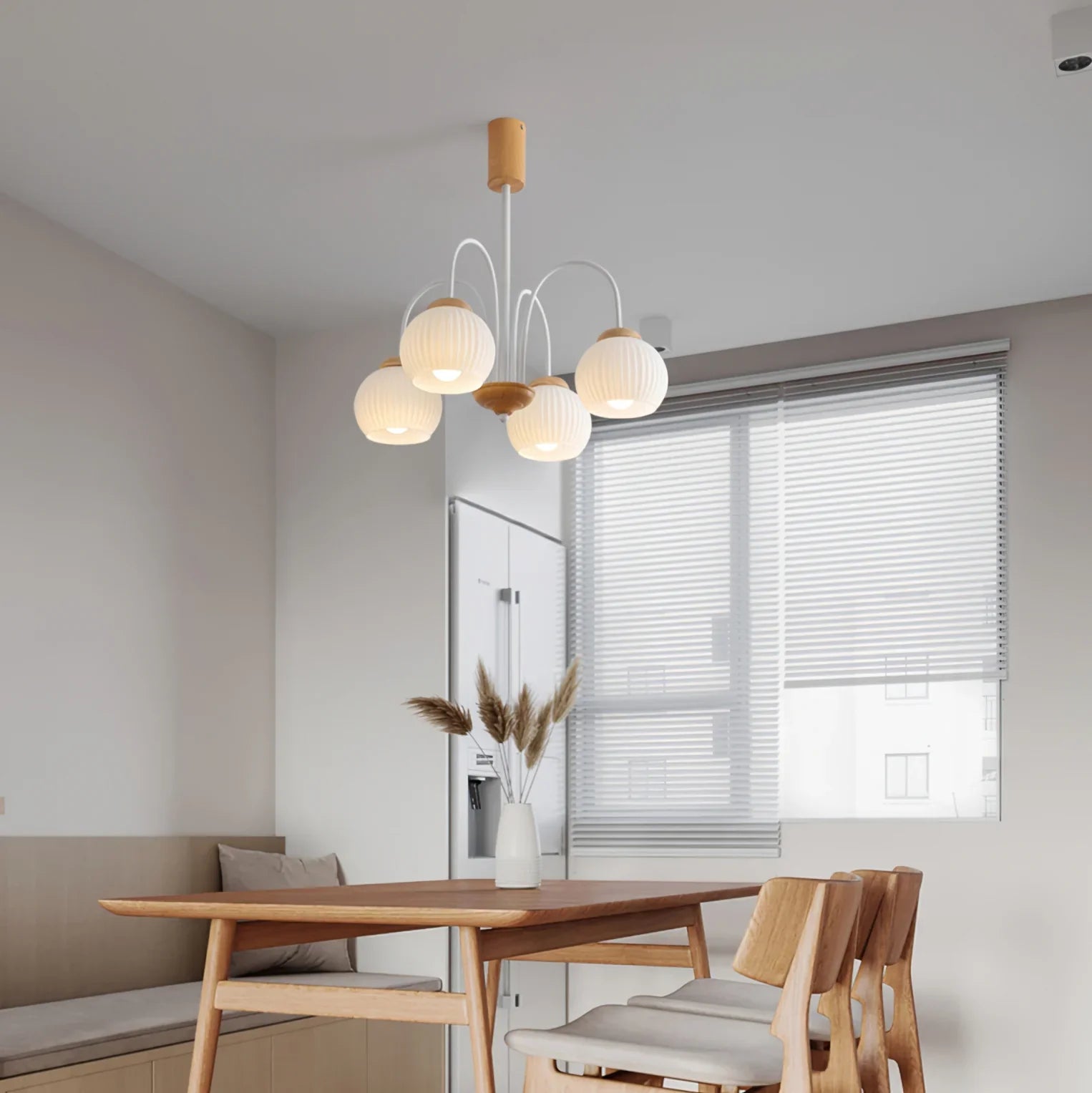 Molecural Wood Chandelier