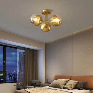 Brass Globulars Ceiling Lamp