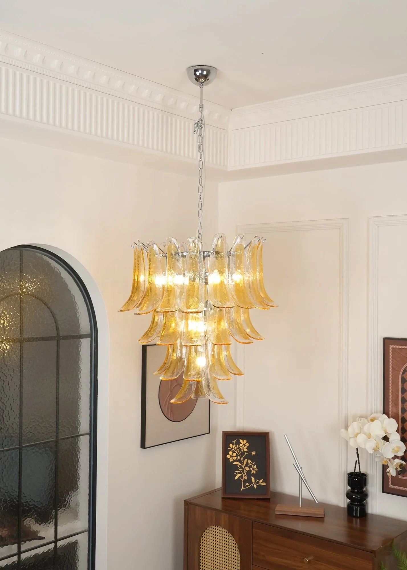 Murano Petal Chandelier