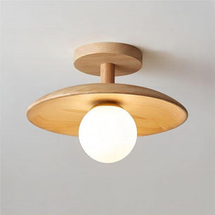 Rustic Wooden Ceiling Lamp S36