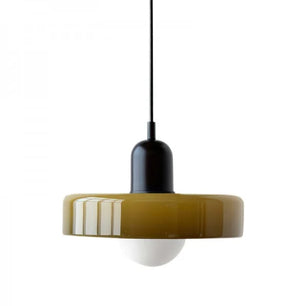 Morandi Glass Disc Orb Pendant Lamp