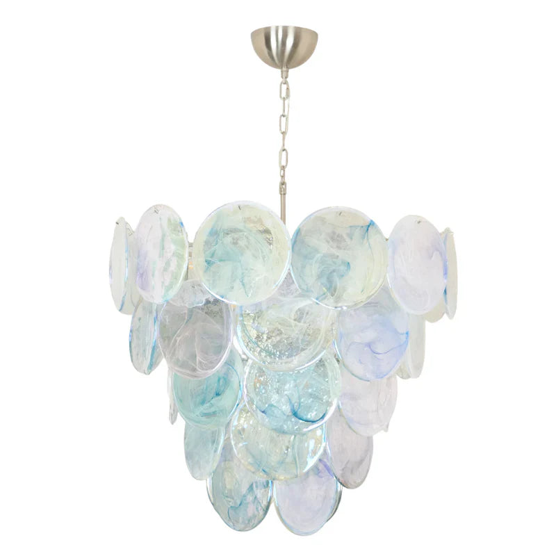 Vistosi Blue Murano Chandelier