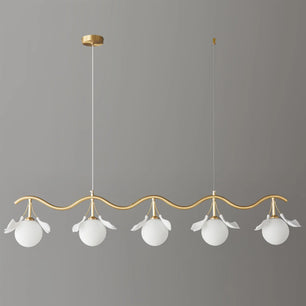 Allanie Gingko Long Chandelier