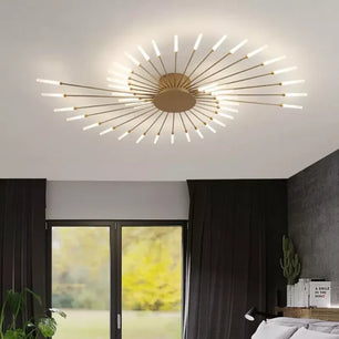 Sputnik Led Fireworks Flush Mount Ceiling Light S40