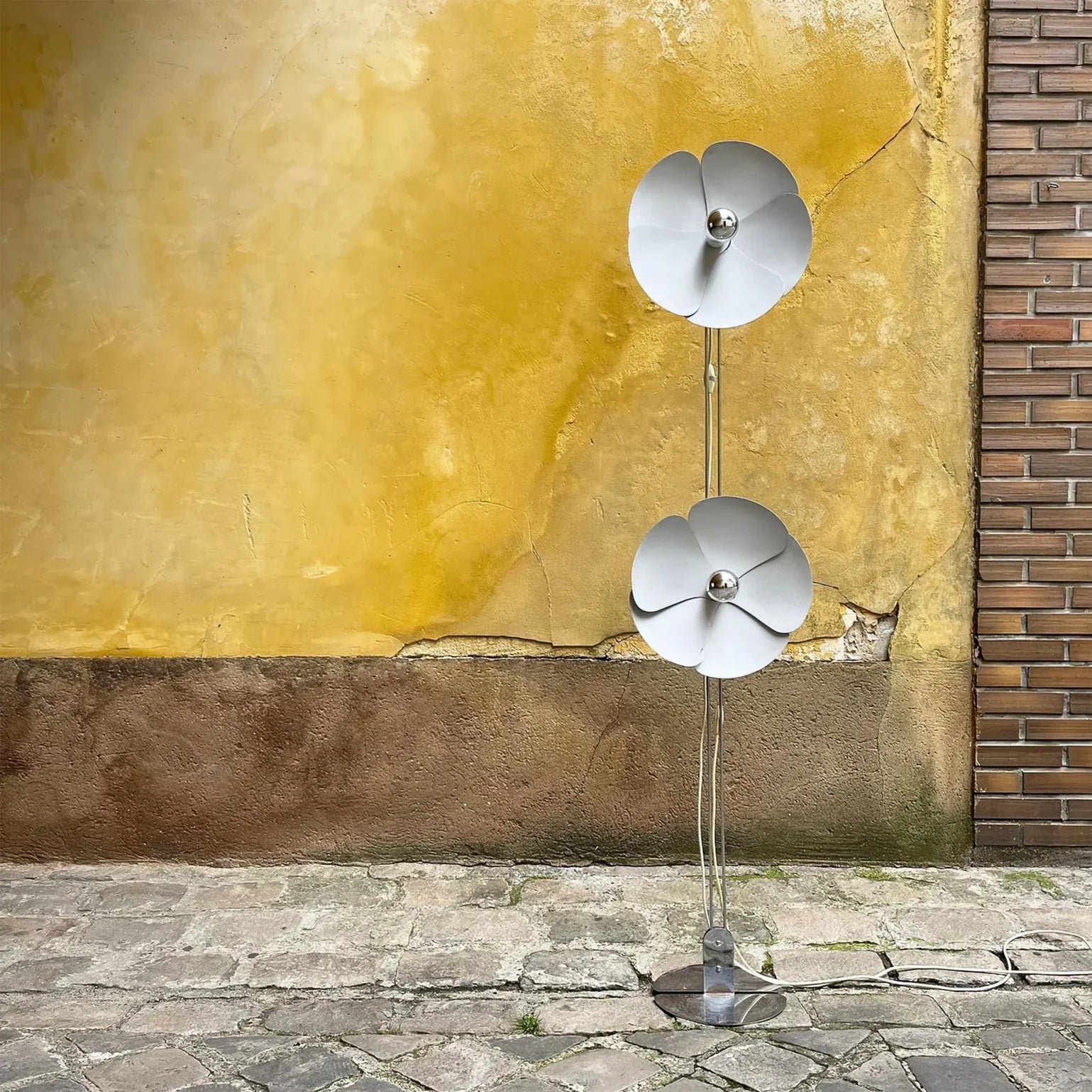 Flower Silver Floor Lamp