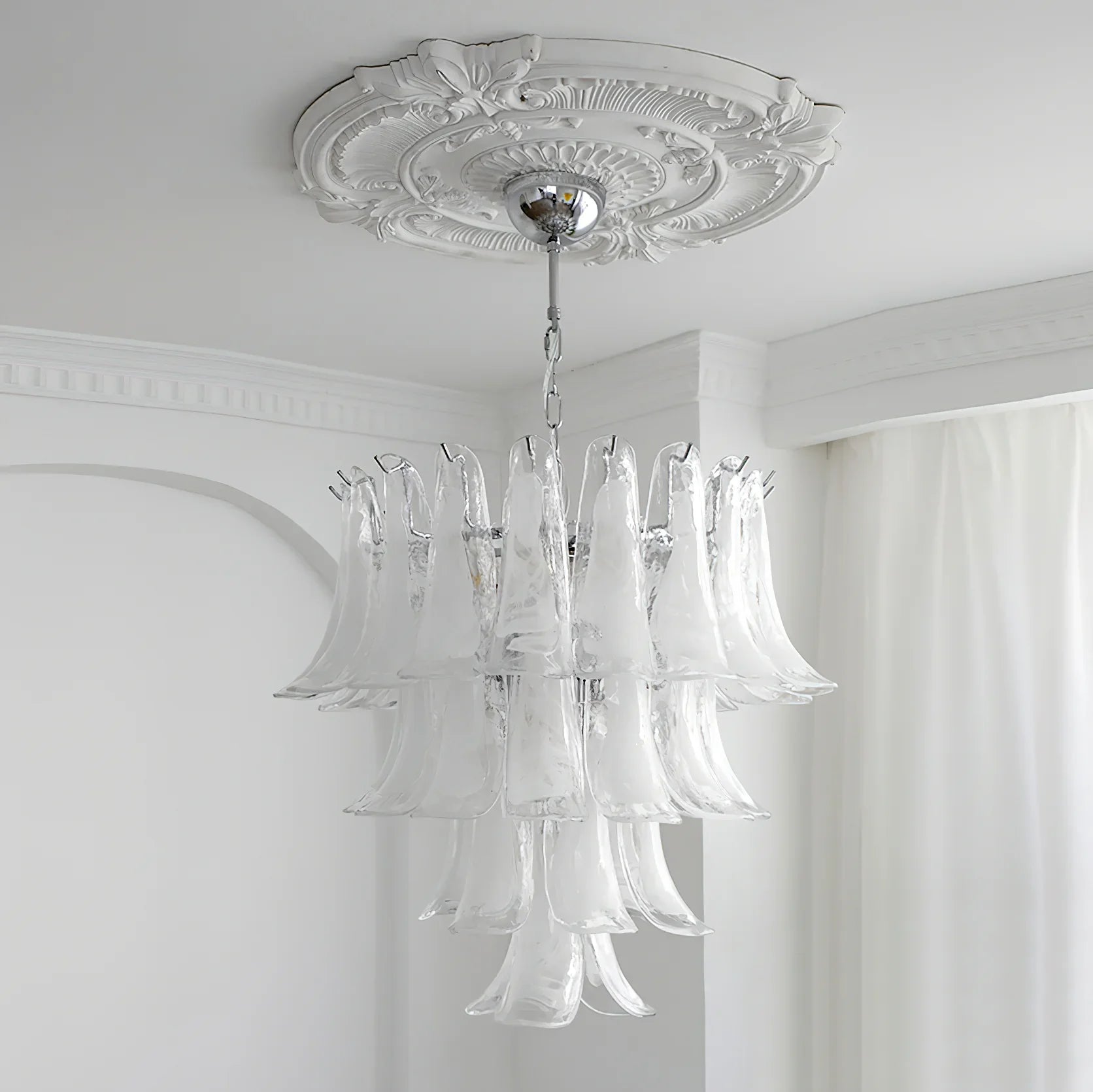 Murano Petal Chandelier