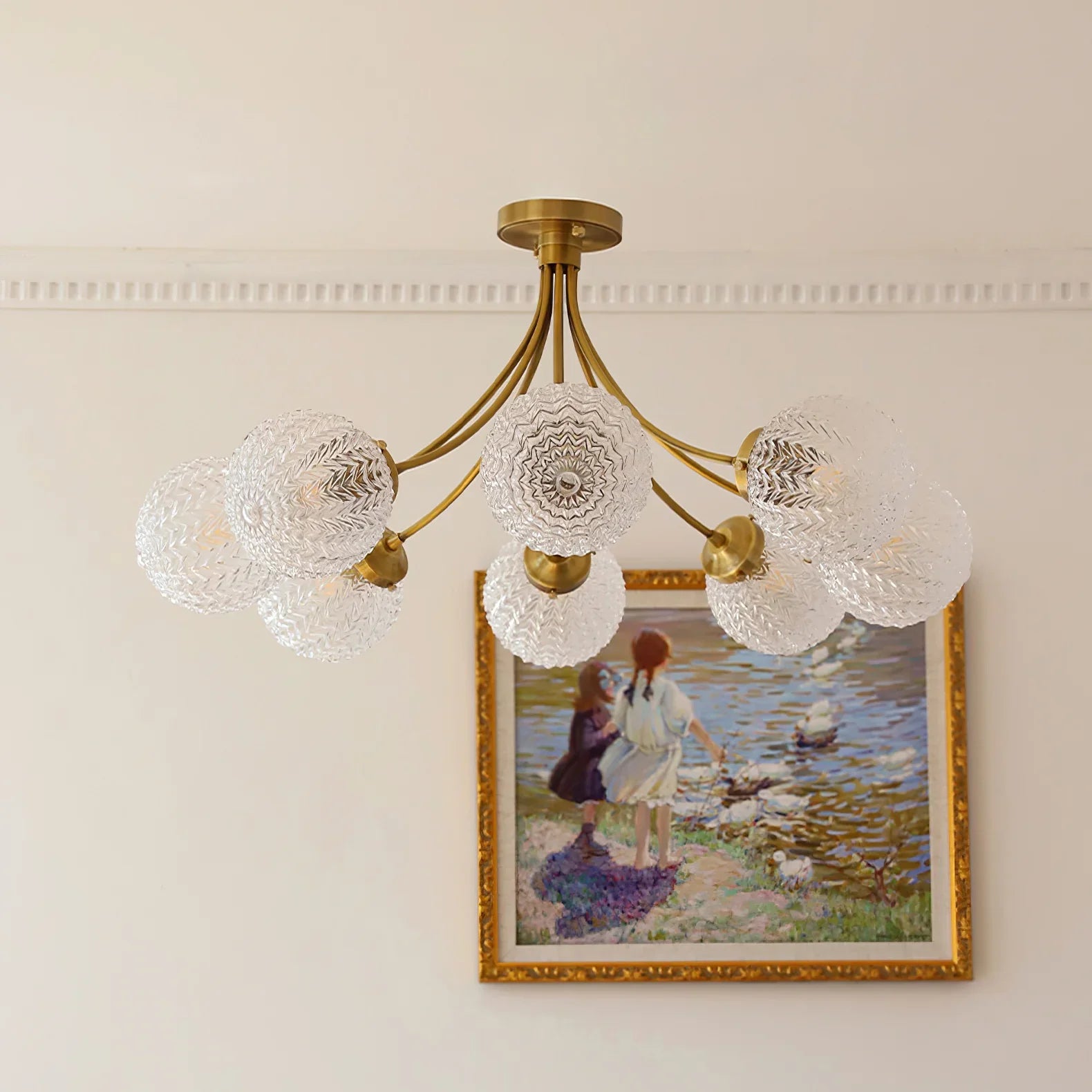 Retro Glass Ceiling Lamp